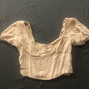 Urban outfitters light pink puffy sleeve blouse